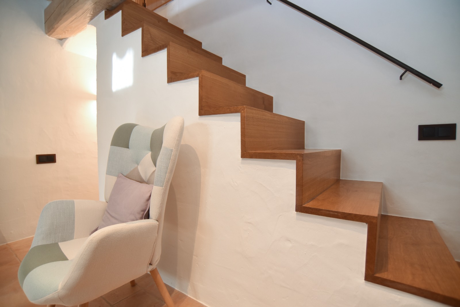 Escalera con butaca